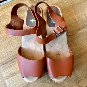 Lotta From Stockholm Opened Toed Clog Heels - Size 40